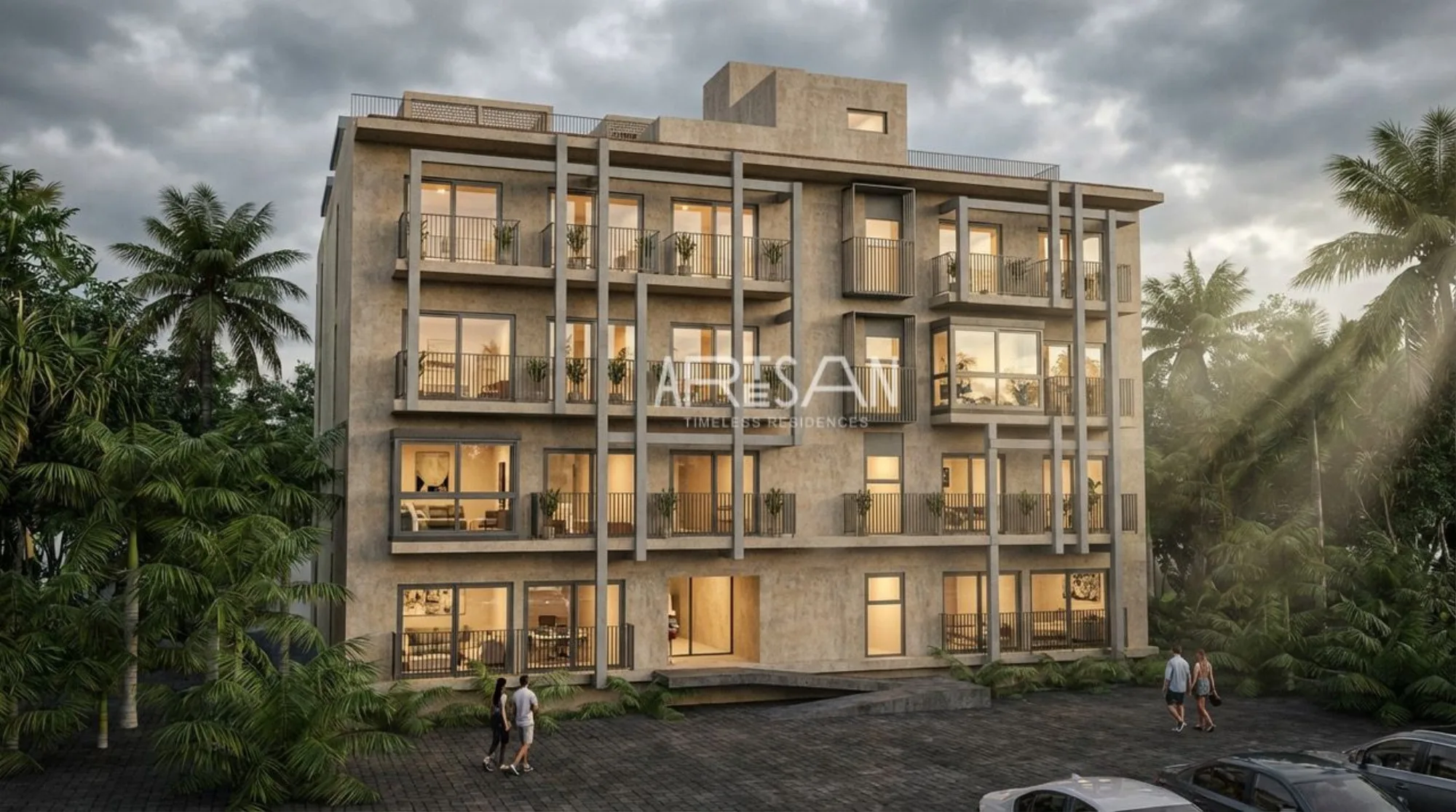Artesan Residences — artesan arquitectura fachada, Caleta Xelha