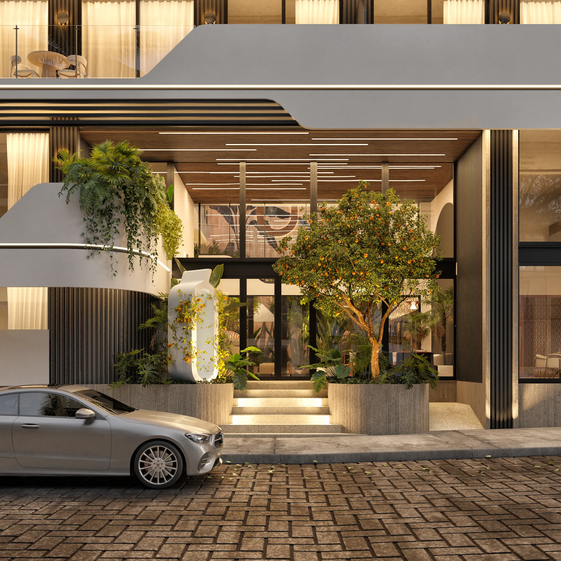 Atzaró Residences — atzaro residences acceso vehicular cubierto, Centro