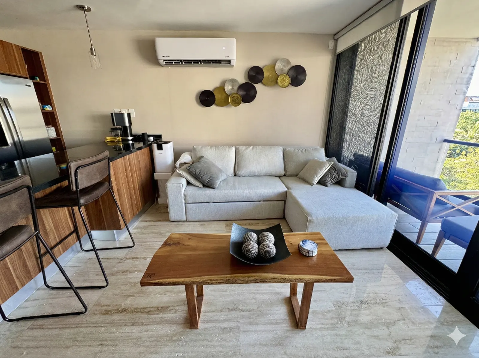 AWA Playacar II — Penthouse Esquinero Sala