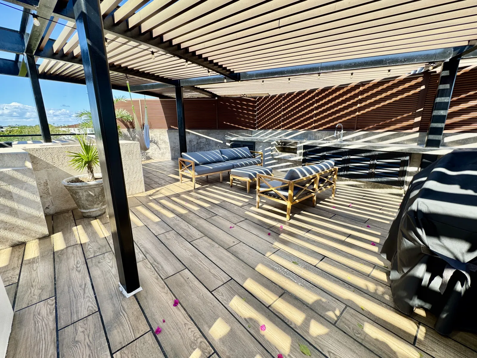 AWA Playacar II — Penthouse Esquinero 25 Vista Detalle Penthouse Luxury Playacar