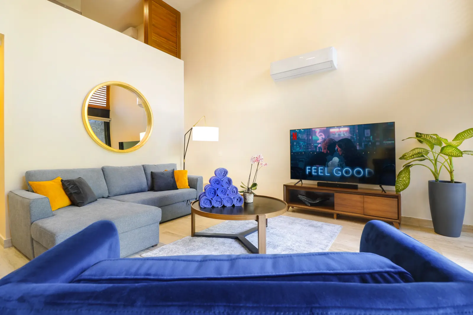 AWA Playacar II — Zen Garden Condo 4 rec Sala