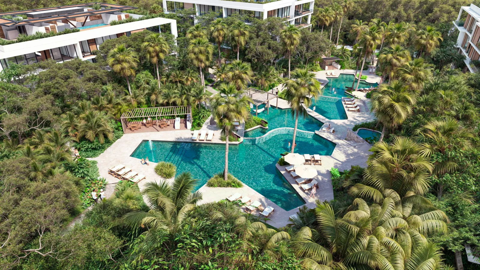 Bakabá Playacar — alberca privada 1, Playacar