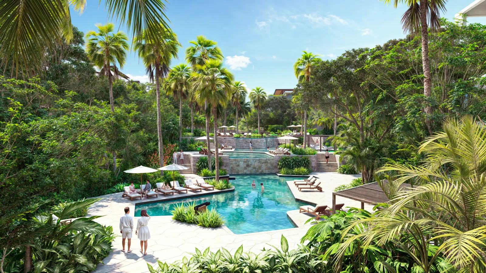 Bakabá Playacar — alberca privada 2, Playacar