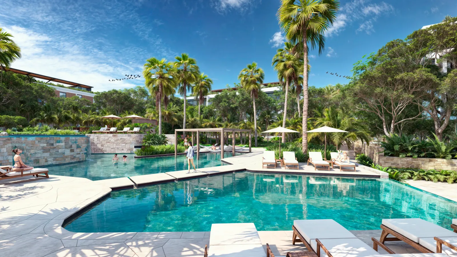 Bakabá Playacar — alberca privada 3, Playacar