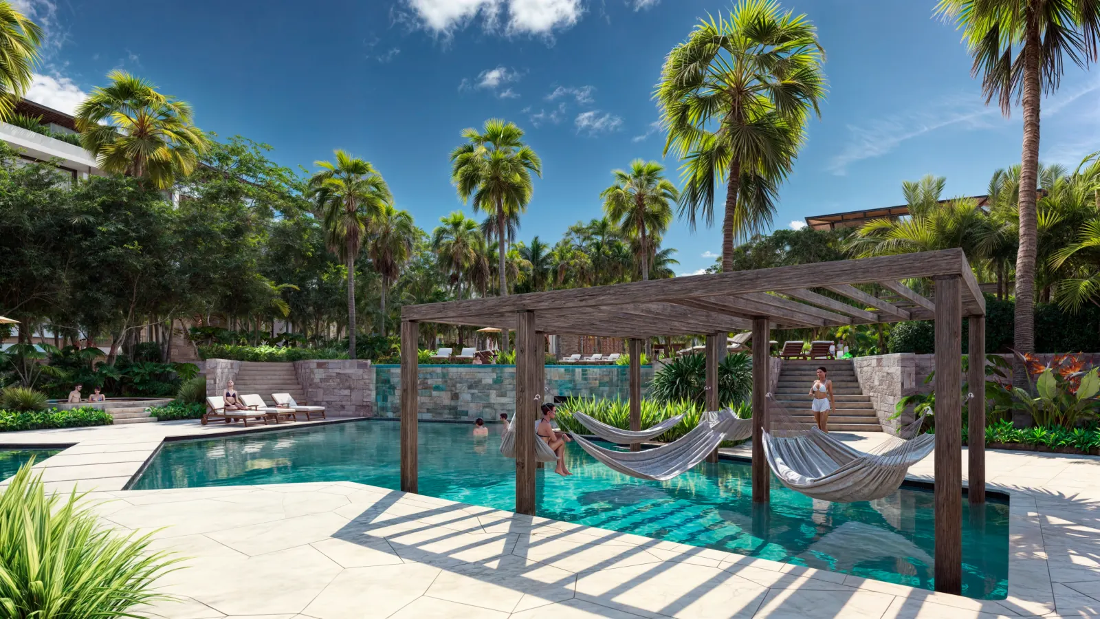 Bakabá Playacar — alberca privada 4, Playacar