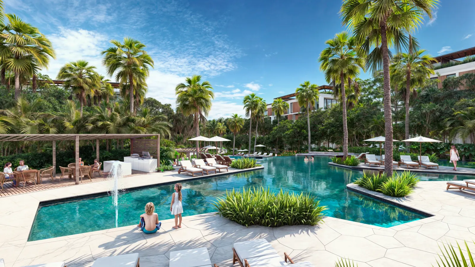 Bakabá Playacar — alberca privada 5, Playacar