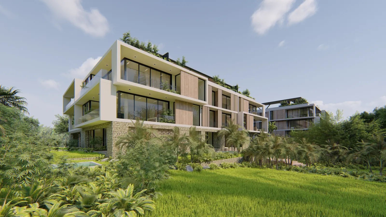 Bakabá Playacar — arquitectura edificios selva, Playacar