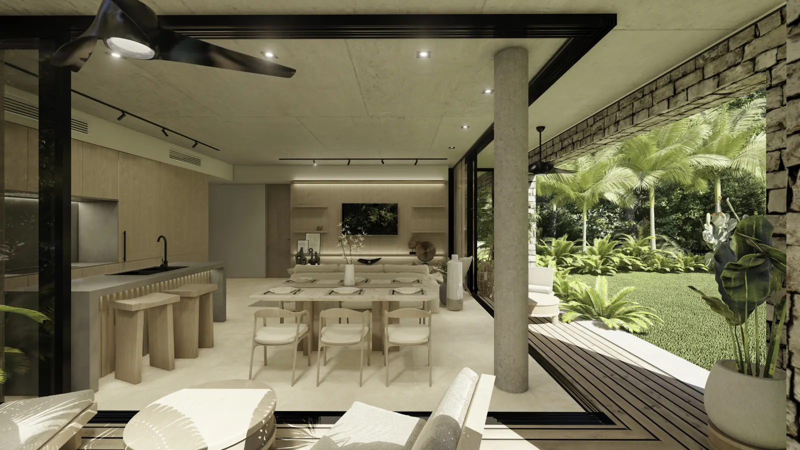 Bakabá Playacar — jardín tropical selva 5, Playacar