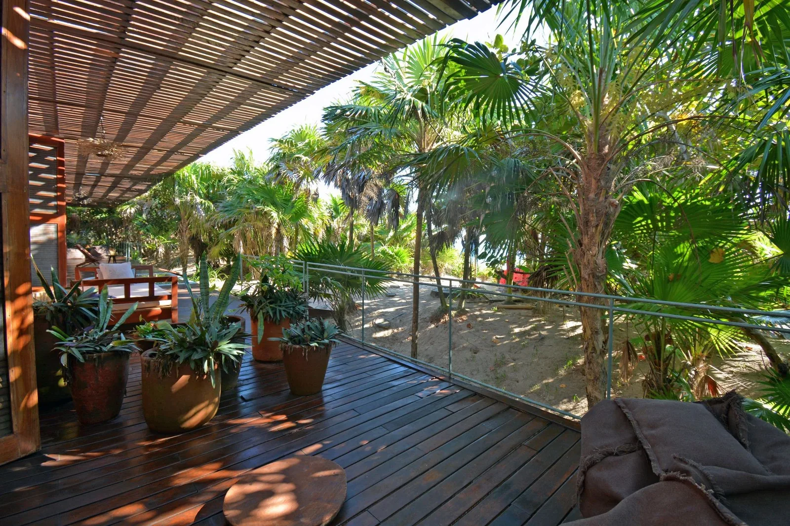 Casa Bautista — baño principal tina selva, Sian Ka'an