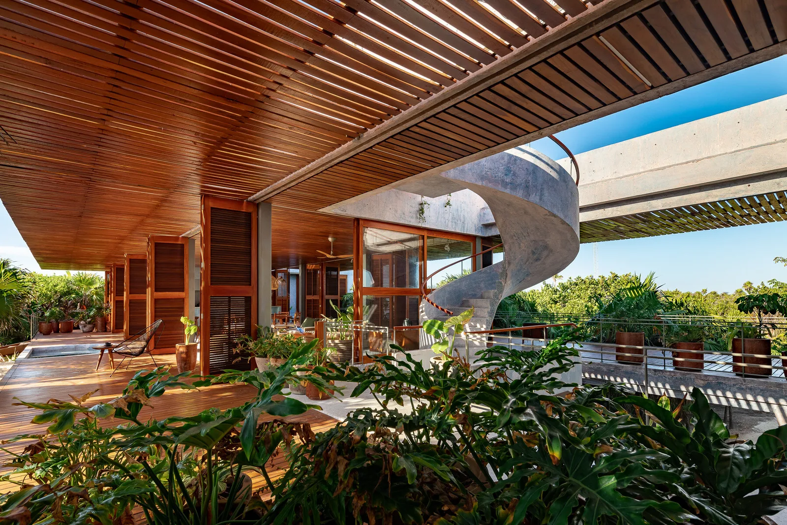 Casa Bautista — interior madera 13, Sian Ka'an