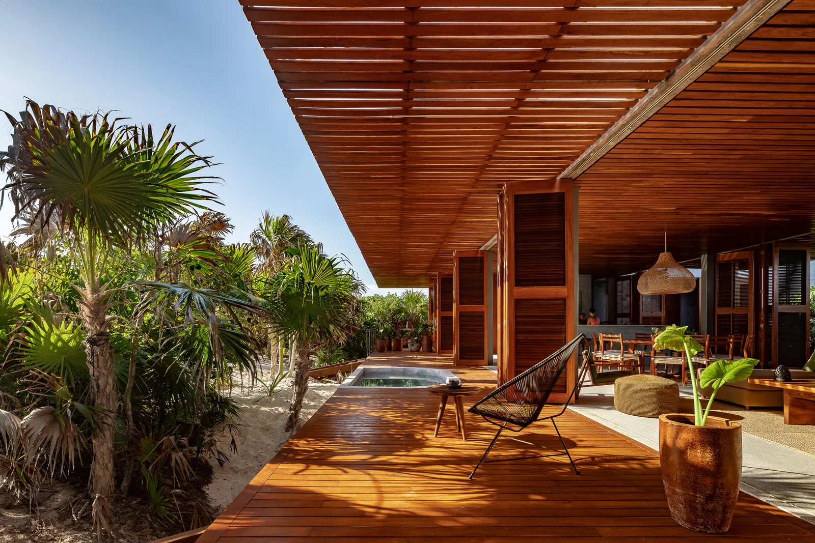 Casa Bautista — interior madera 17, Sian Ka'an