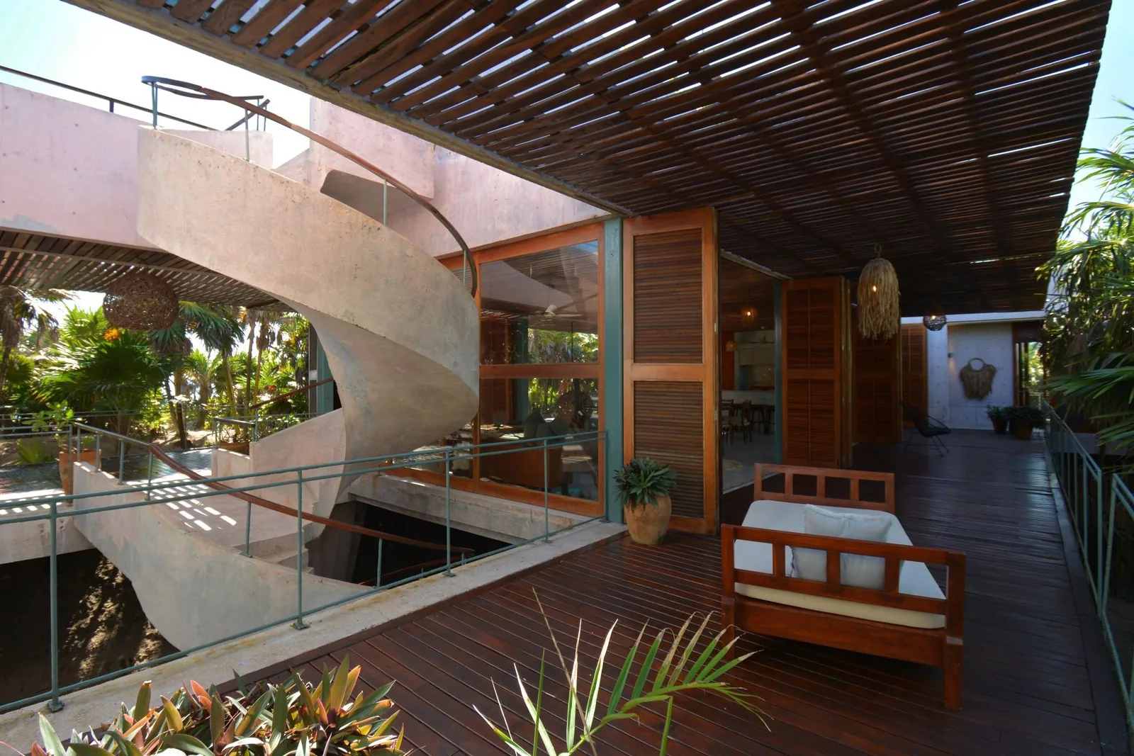 Casa Bautista — jardín selva, Sian Ka'an