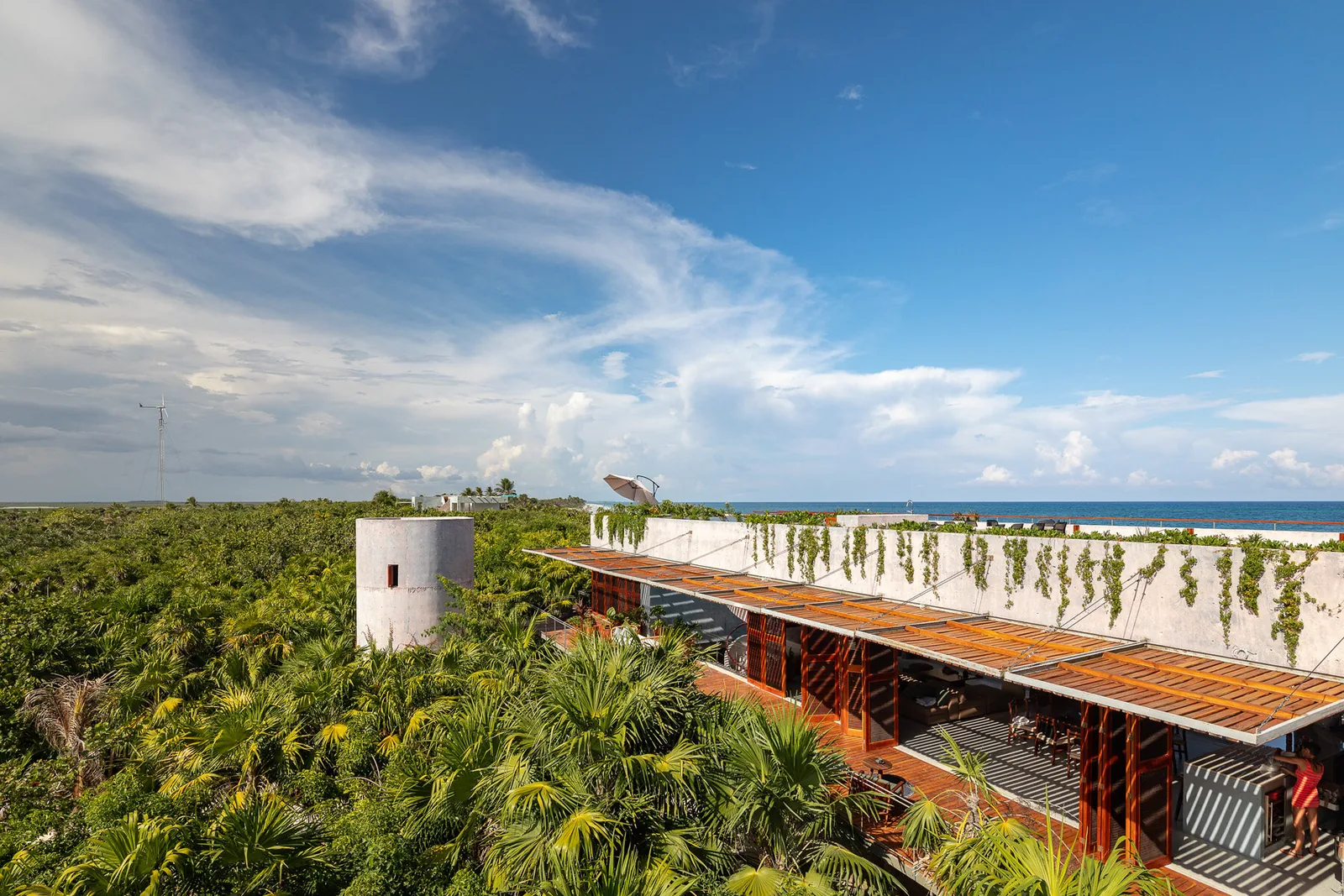 Casa Bautista — recámara madera, Sian Ka'an