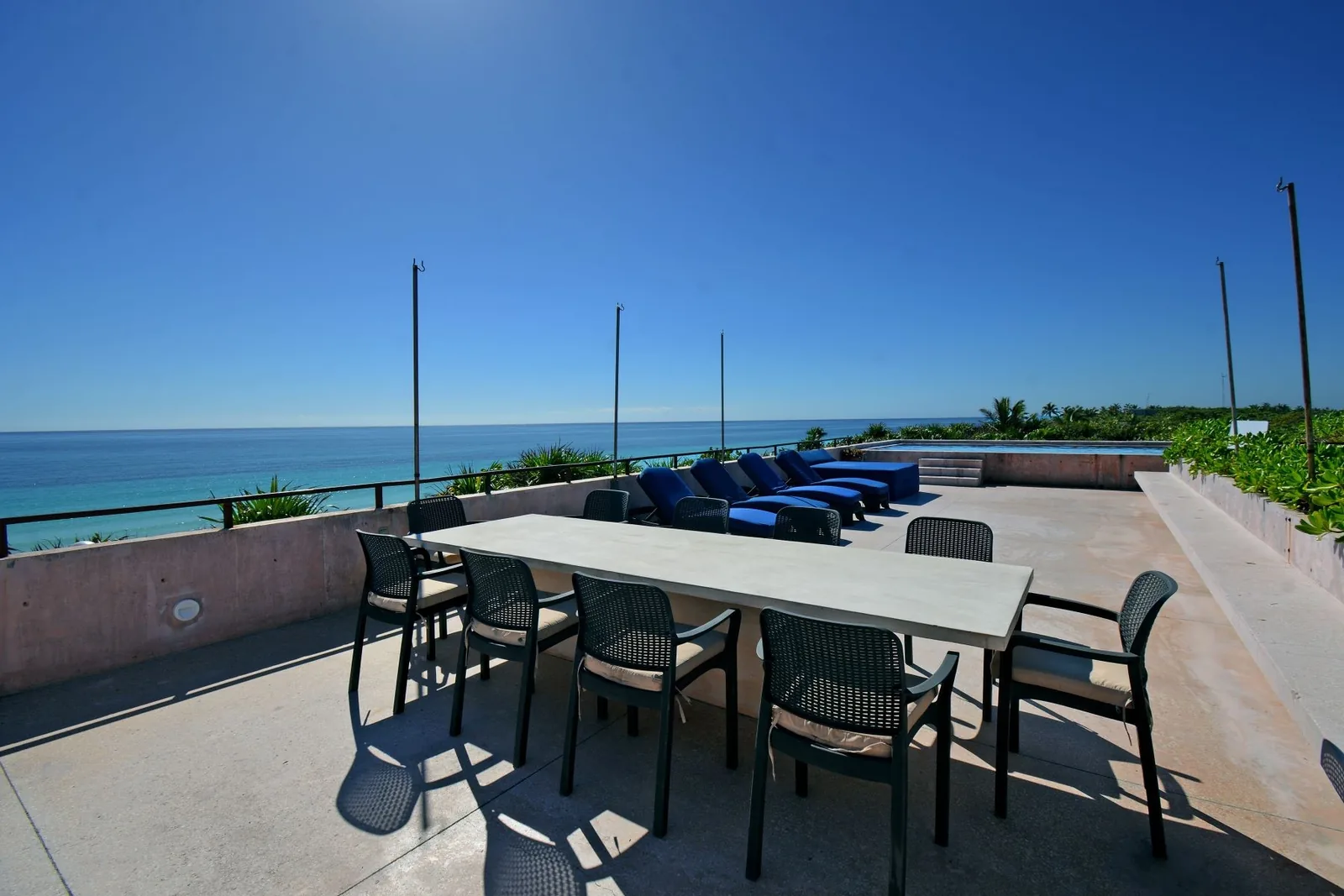 Casa Bautista — terraza rooftop vista mar, Sian Ka'an