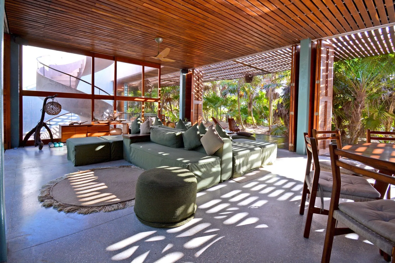 Casa Bautista — terraza sala abierta, Sian Ka'an