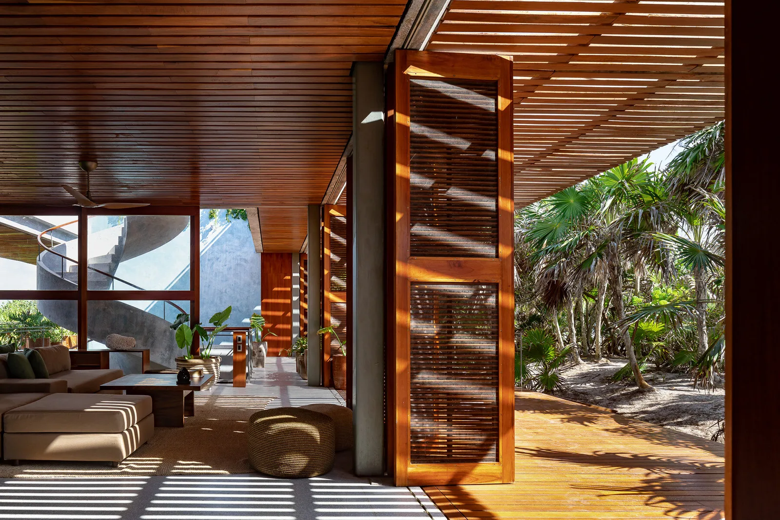 Casa Bautista — vista aérea litoral, Sian Ka'an