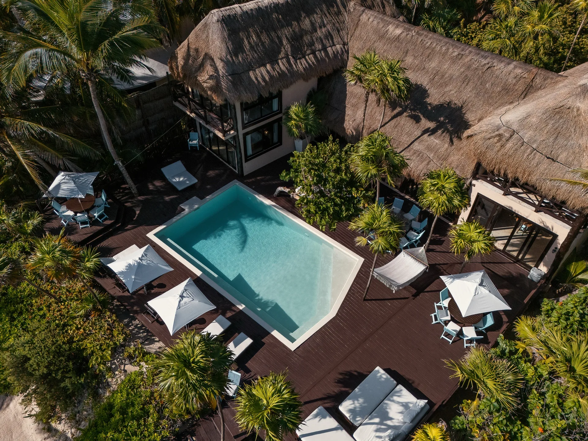 Amenidades y gimnasio de Casa Chic, Tulum