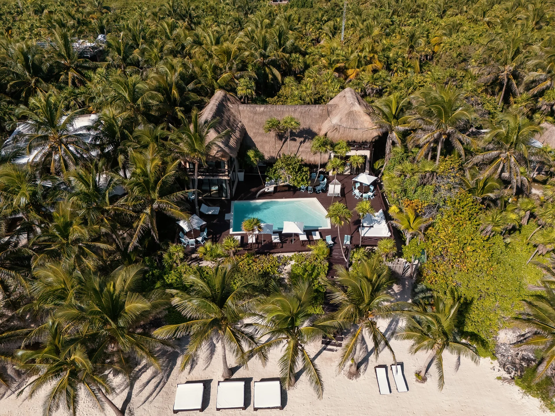 Rooftop con vista panorámica de Casa Chic, Tulum