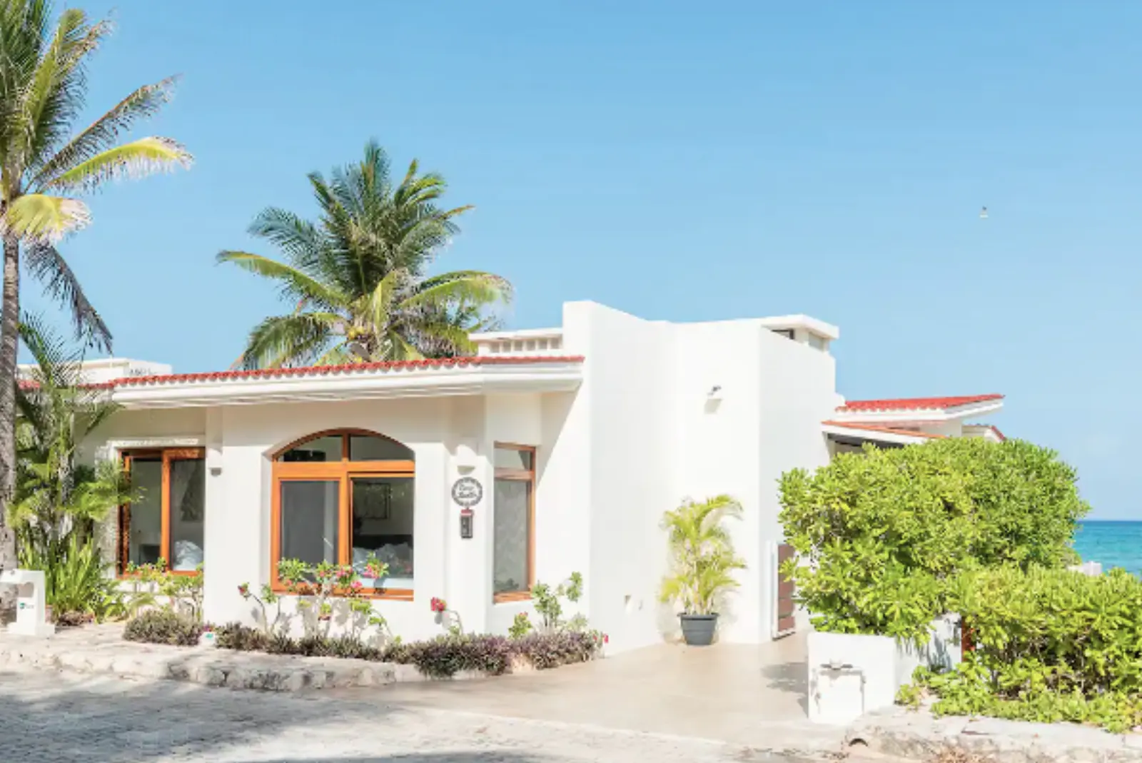 Fachada interna vegetacion tropical - Casa Karlita