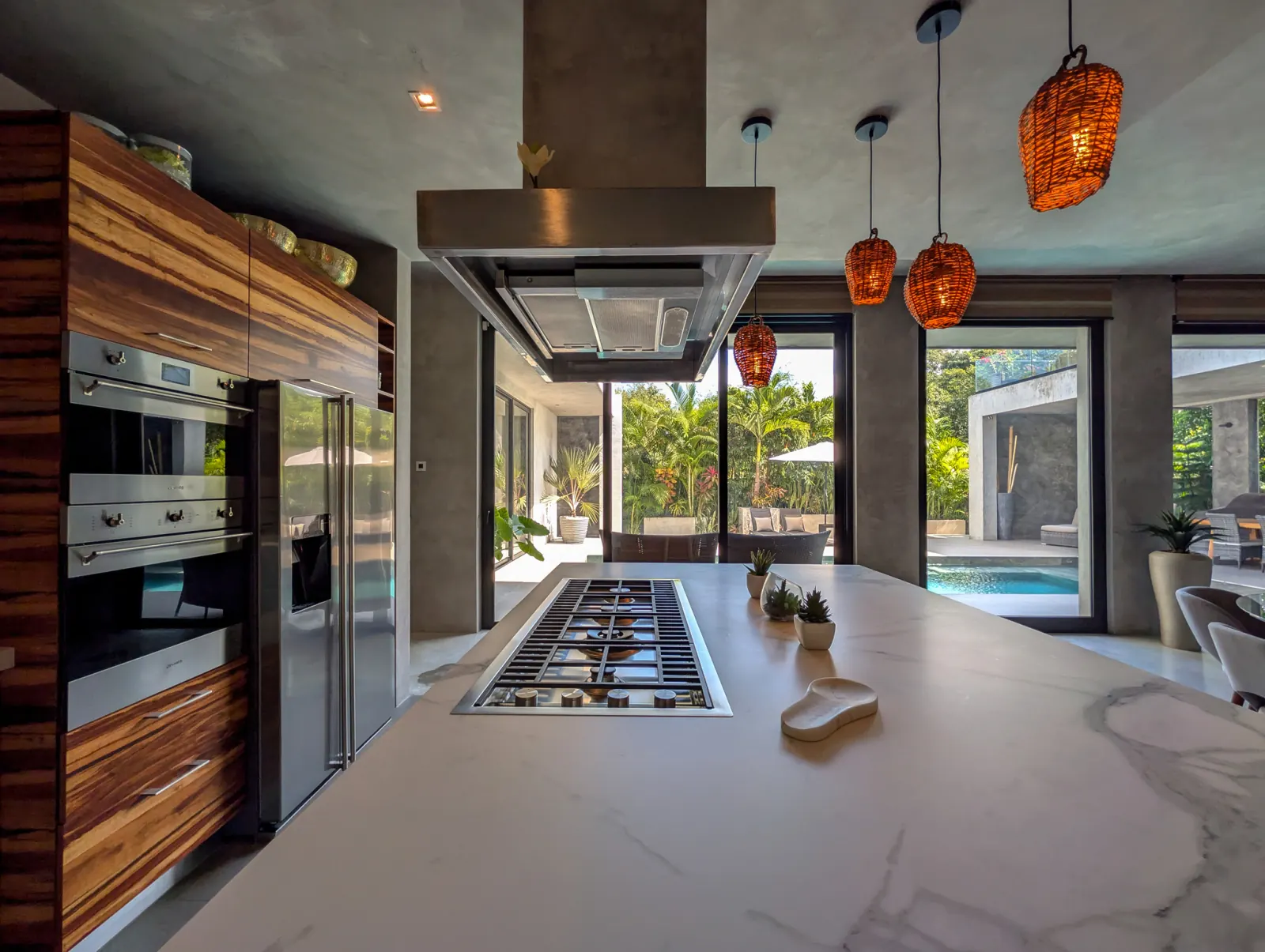 Cocina lujosa playacar alberca - Casa Luum