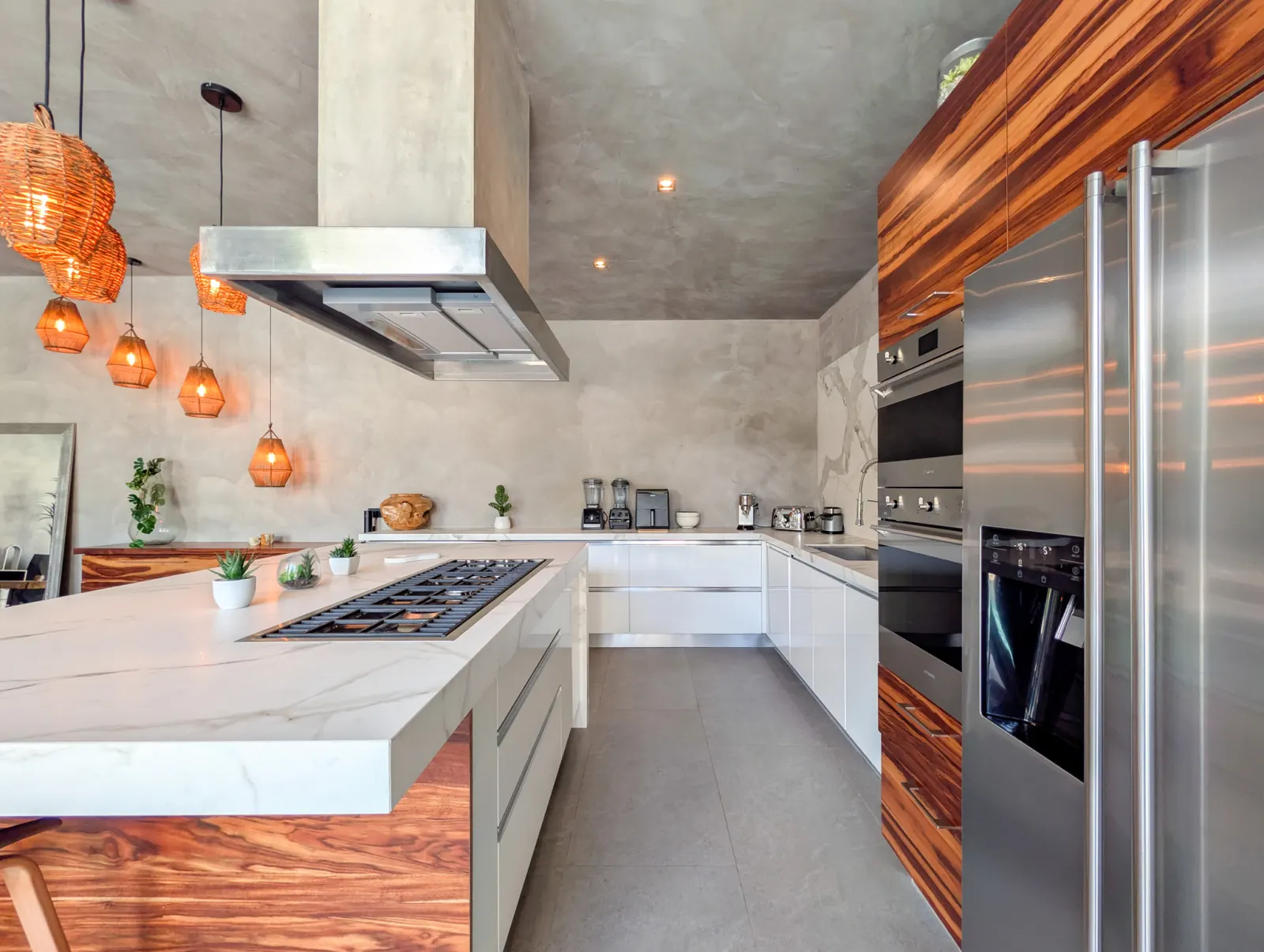 Cocina moderna lujosa playacar - Casa Luum