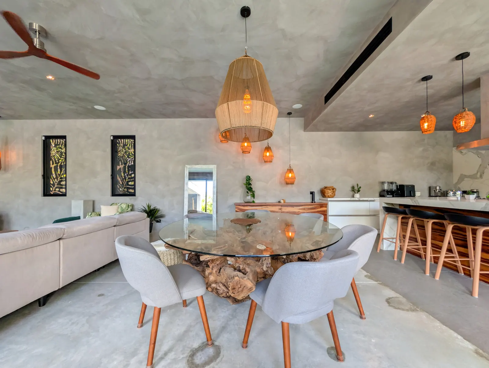 Comedor cocina playacar - Casa Luum