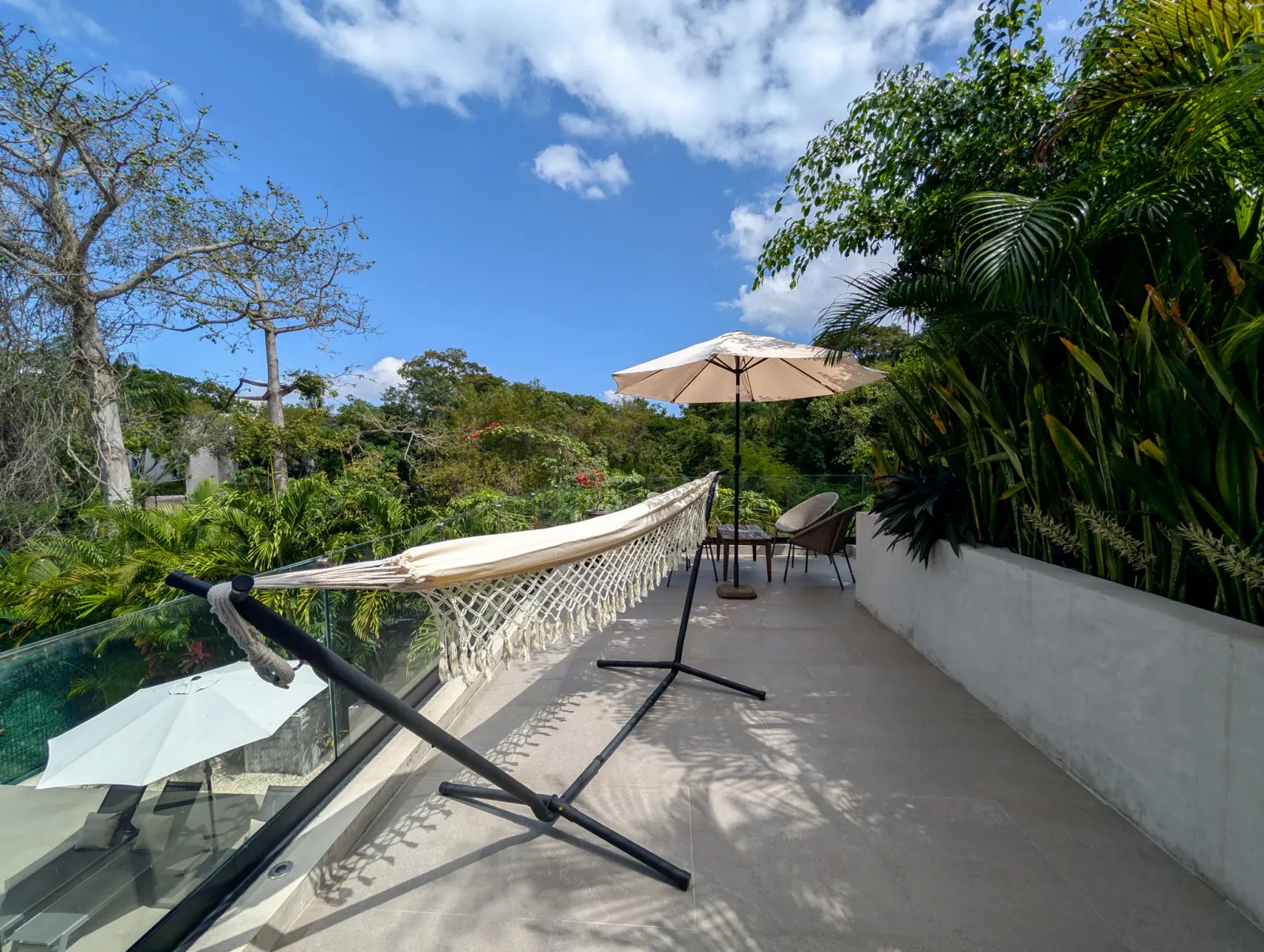 Terraza hamaca casa luum playacar - Casa Luum