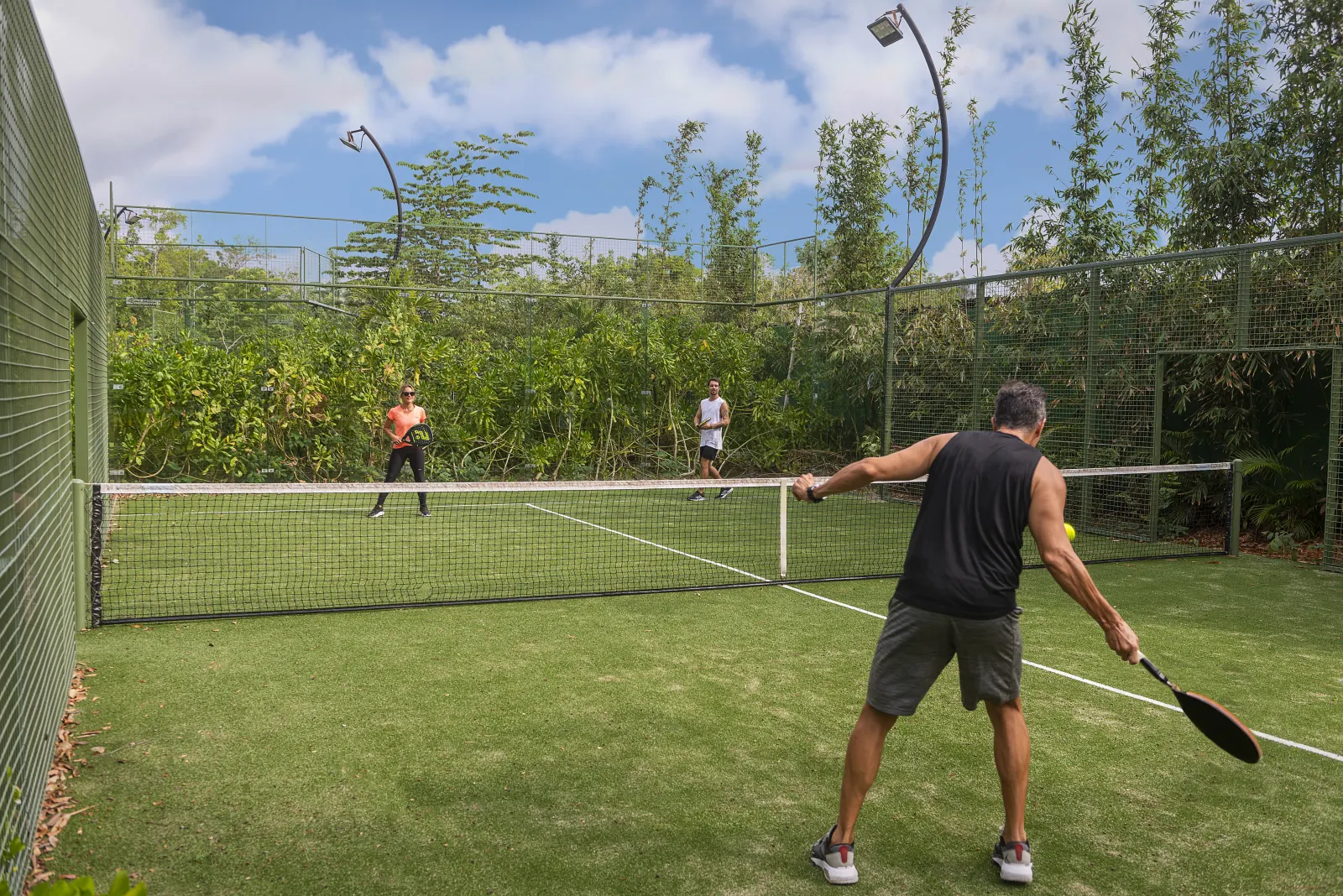 Cancha padel amenidades deportivas kaybe casa maria - Casa María