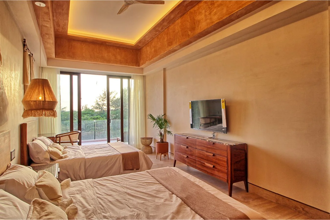 Junior Suite 2 con terraza en El Encanto, departamento frente al Caribe