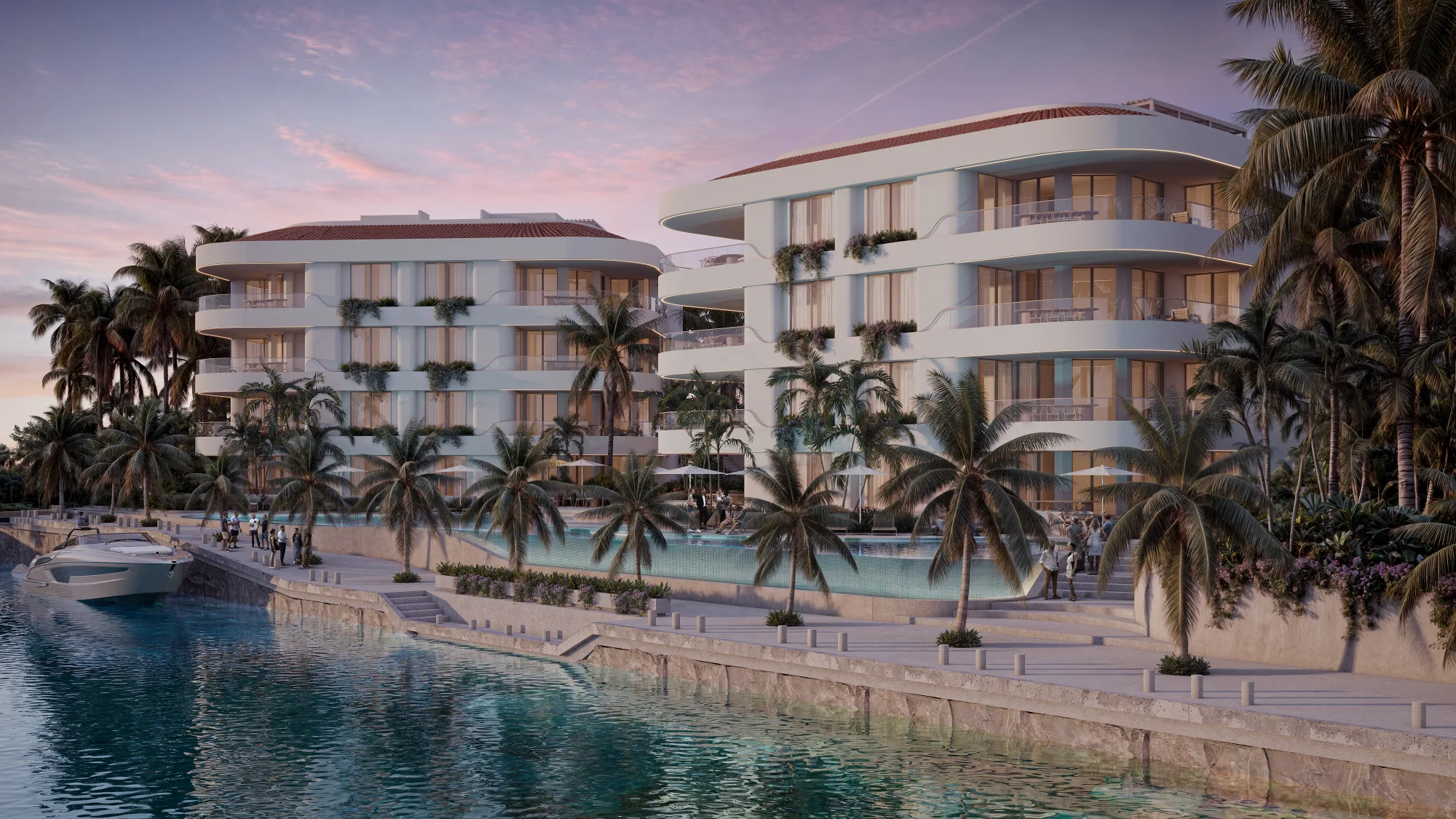 Gran Península — fachada posterior puerto aventuras, Marina