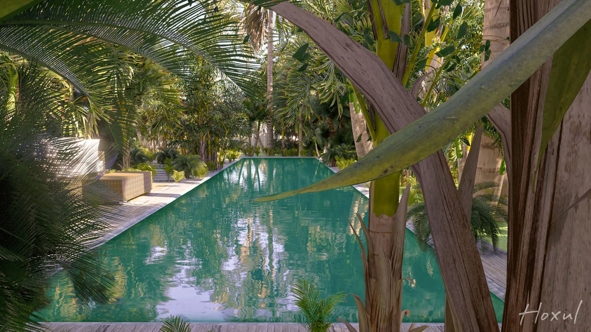 Hoxul Luxury Residences — carril de nado, Corasol