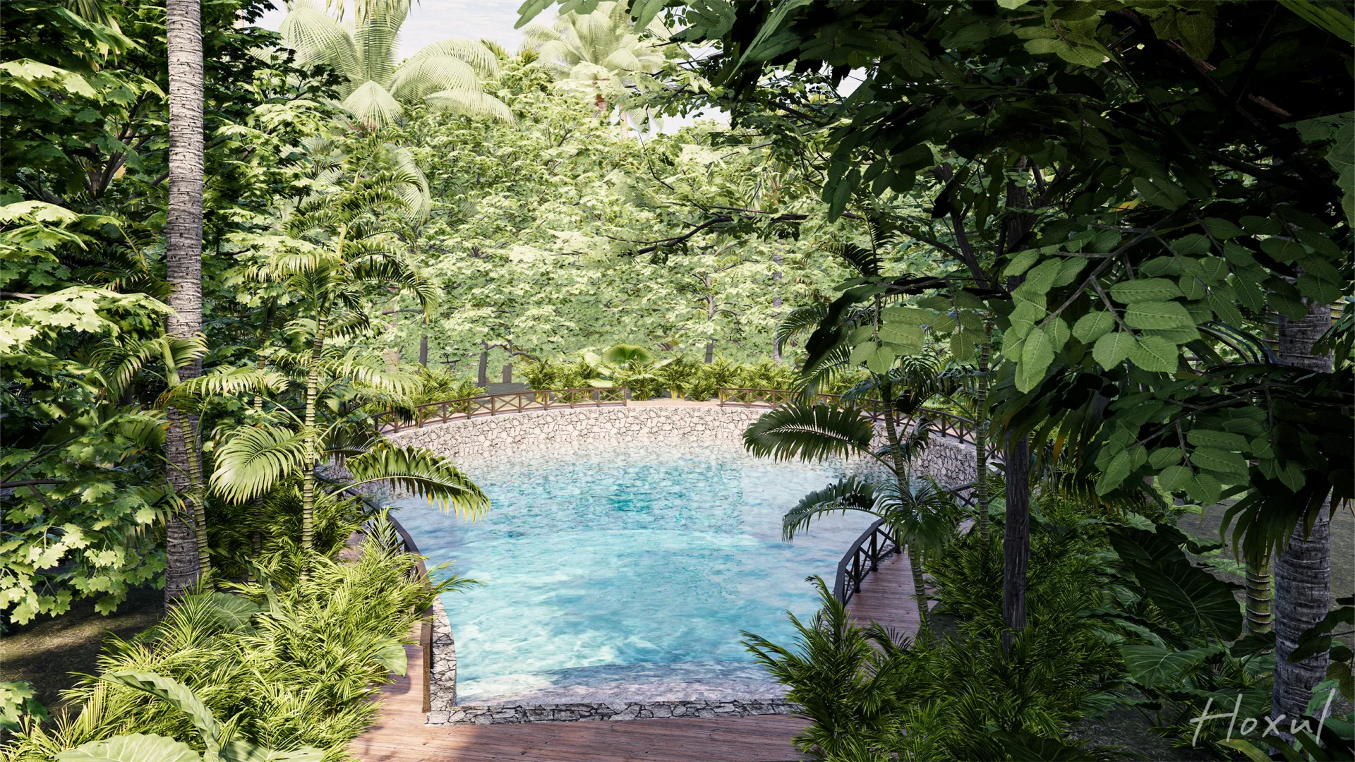 Hoxul Luxury Residences — cenote artificial, Corasol
