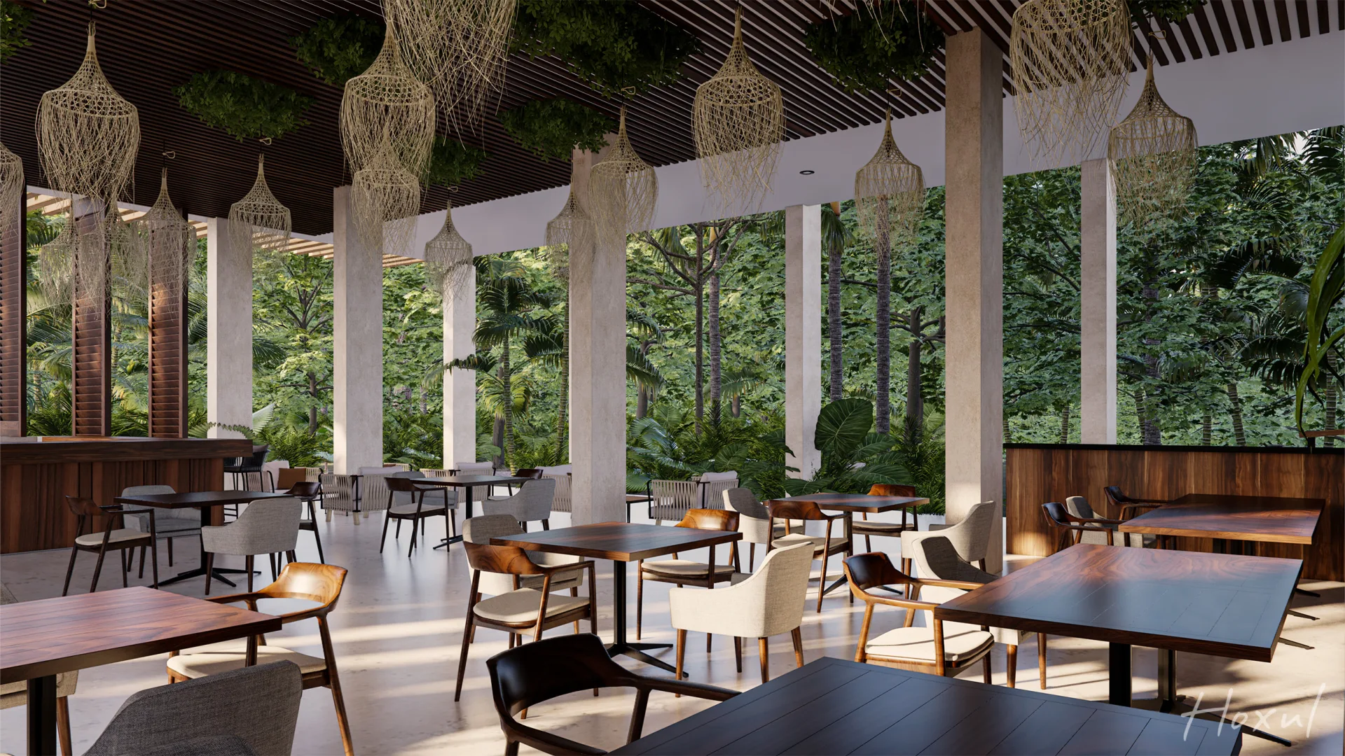 Hoxul Luxury Residences — restaurante bar, Corasol