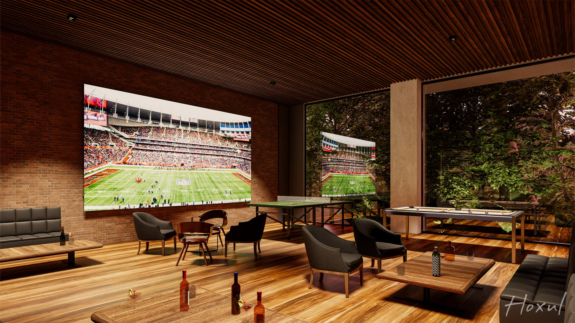 Hoxul Luxury Residences — sport bar entretenimiento, Corasol