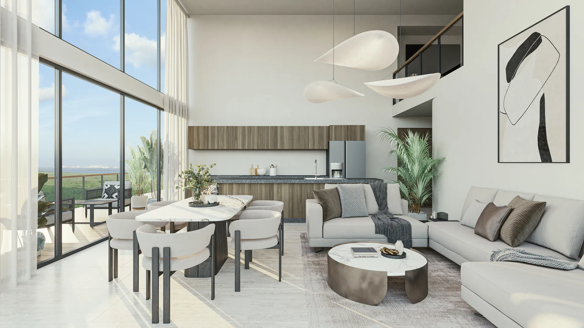 Penthouse de 5 recámaras con sala y comedor en Le Parc Cancún