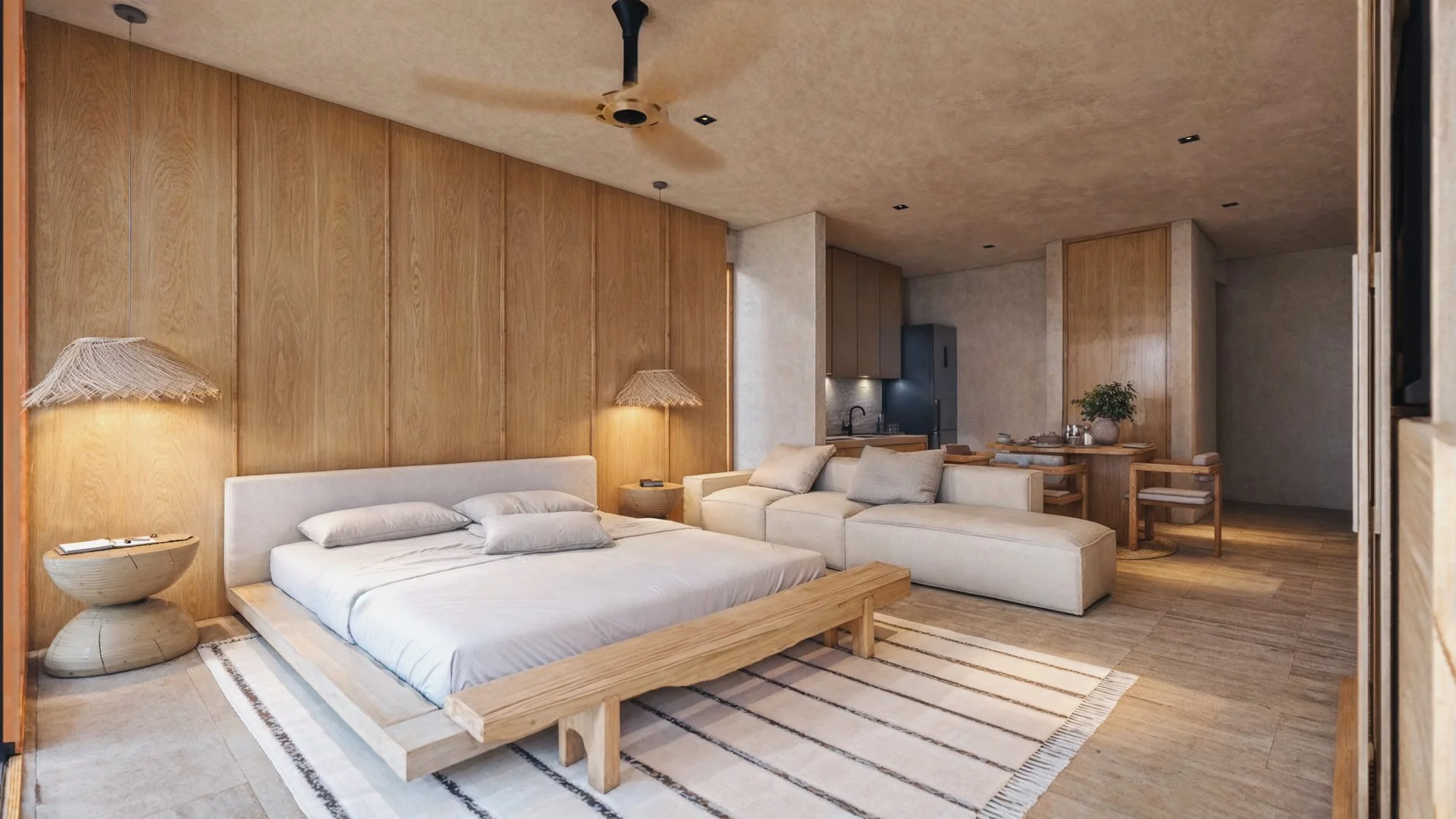 Studio with integrated living and kitchen at Maranta Bahía Soliman, Tulum
