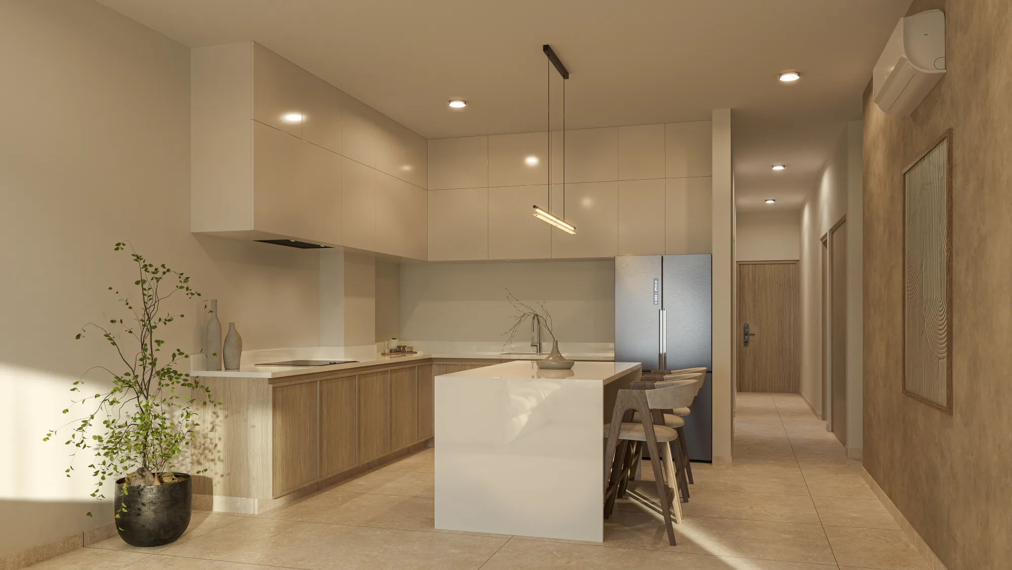 Ocean Towers penthouse kitchen