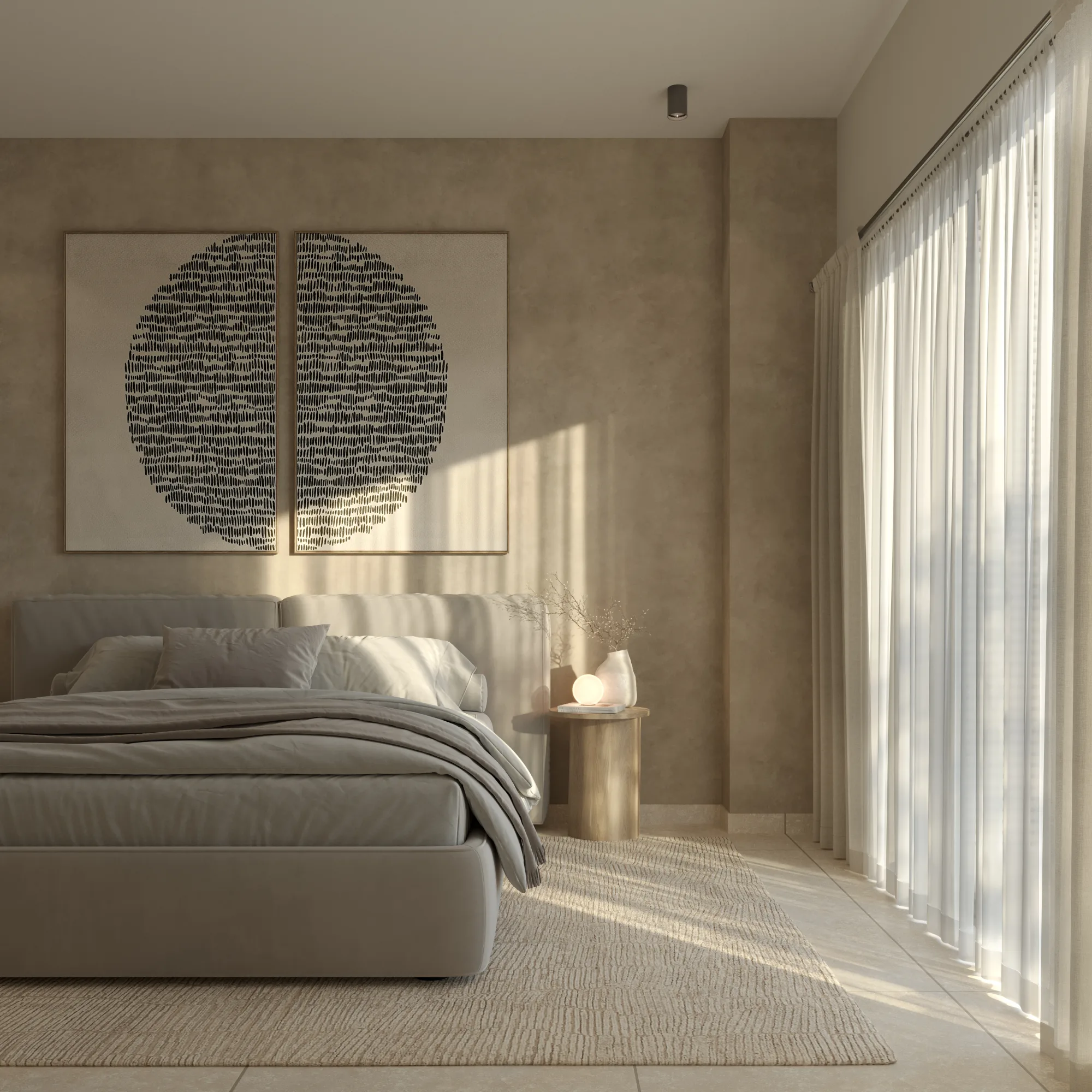 Ocean Towers penthouse master bedroom