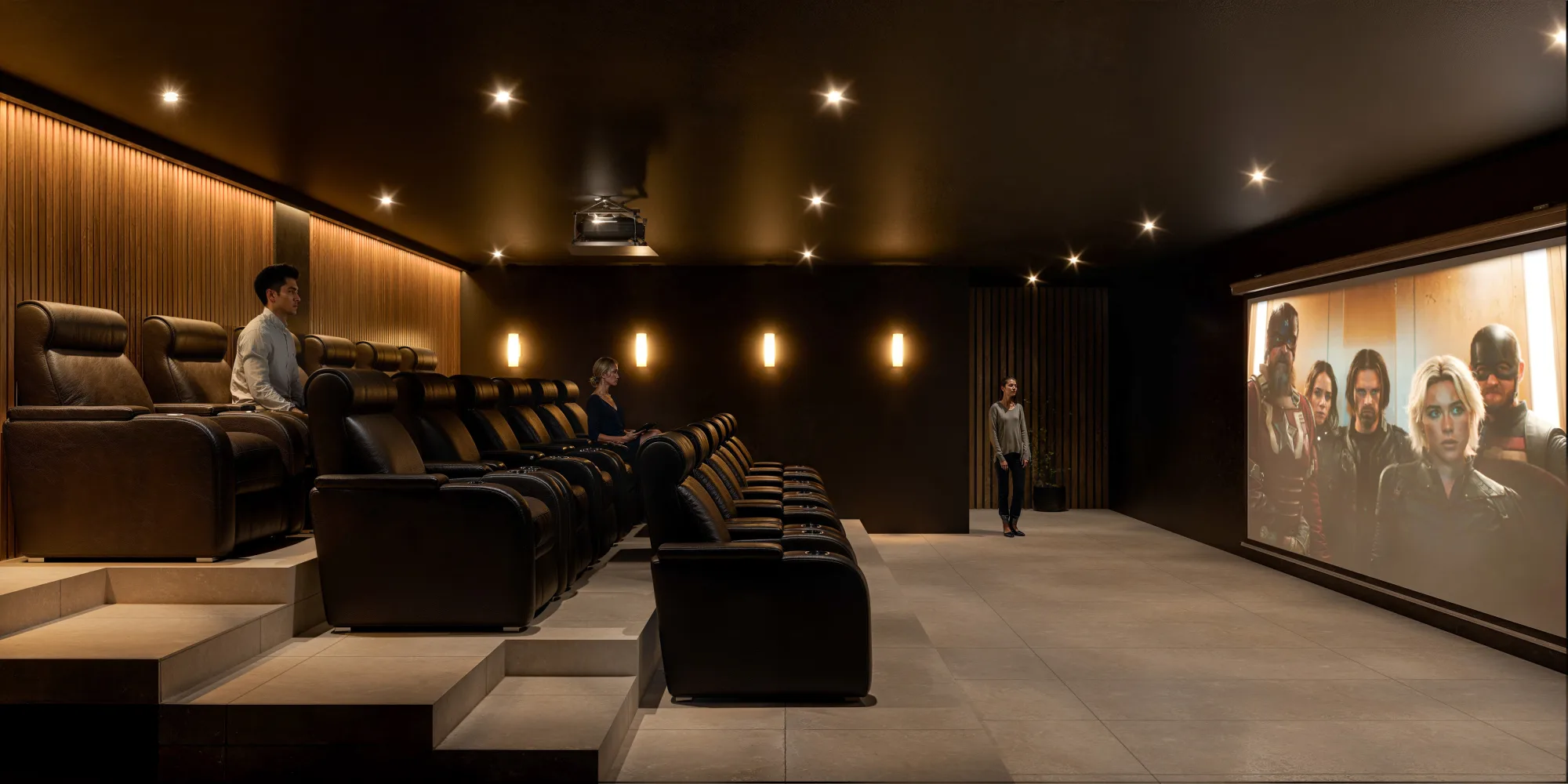 Ocean Towers cinema room