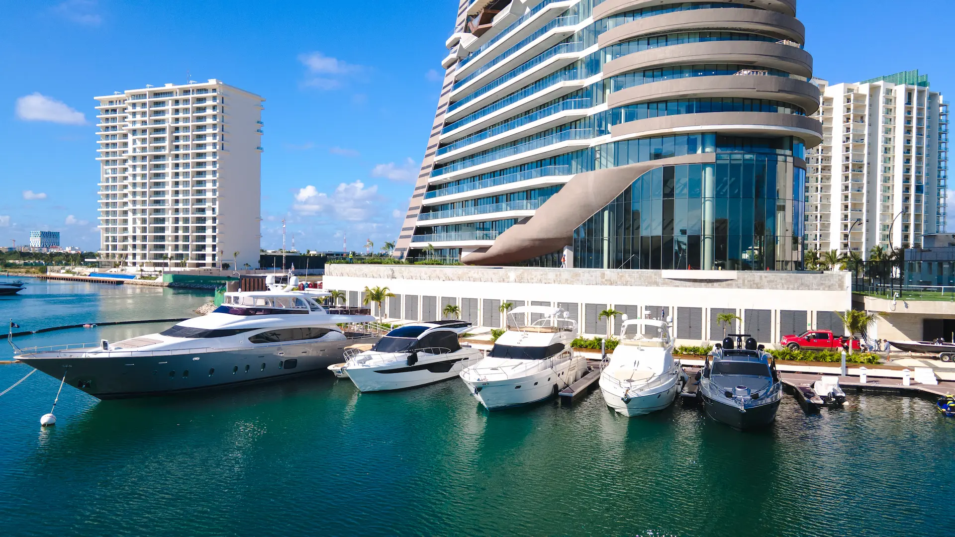 Shark Tower yacht marina