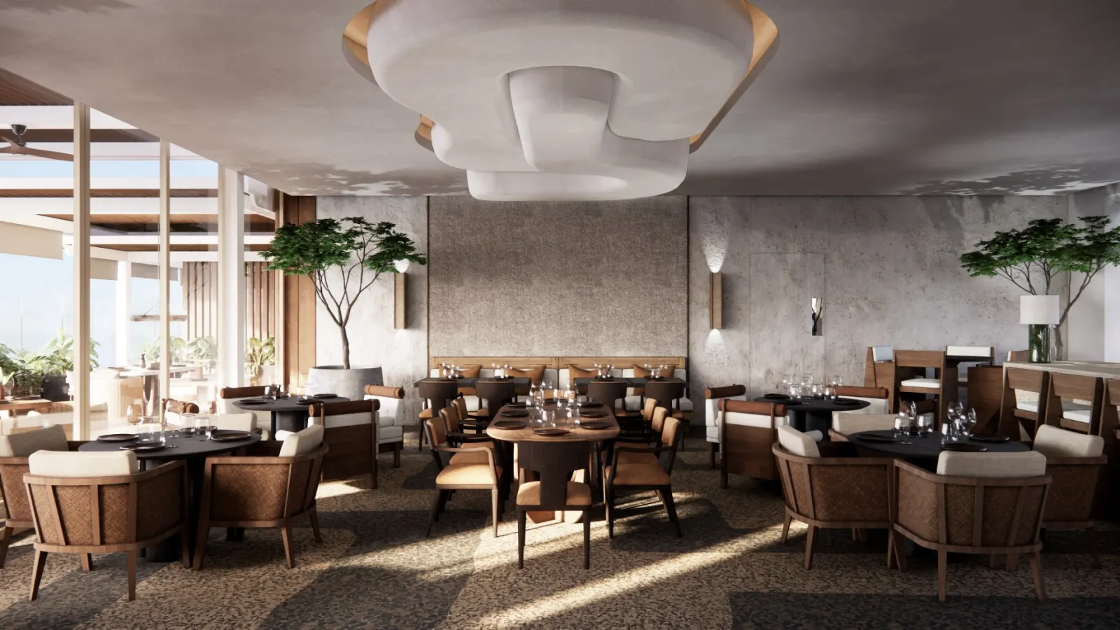 Restaurante rooftop vista mar caribe thompson puerto cancun - Thompson Private Residences Puerto Cancún