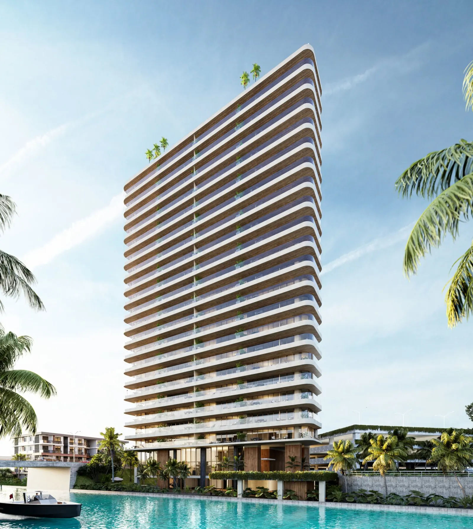 Vista canal marina puerto cancun thompson puerto cancun - Thompson Private Residences Puerto Cancún