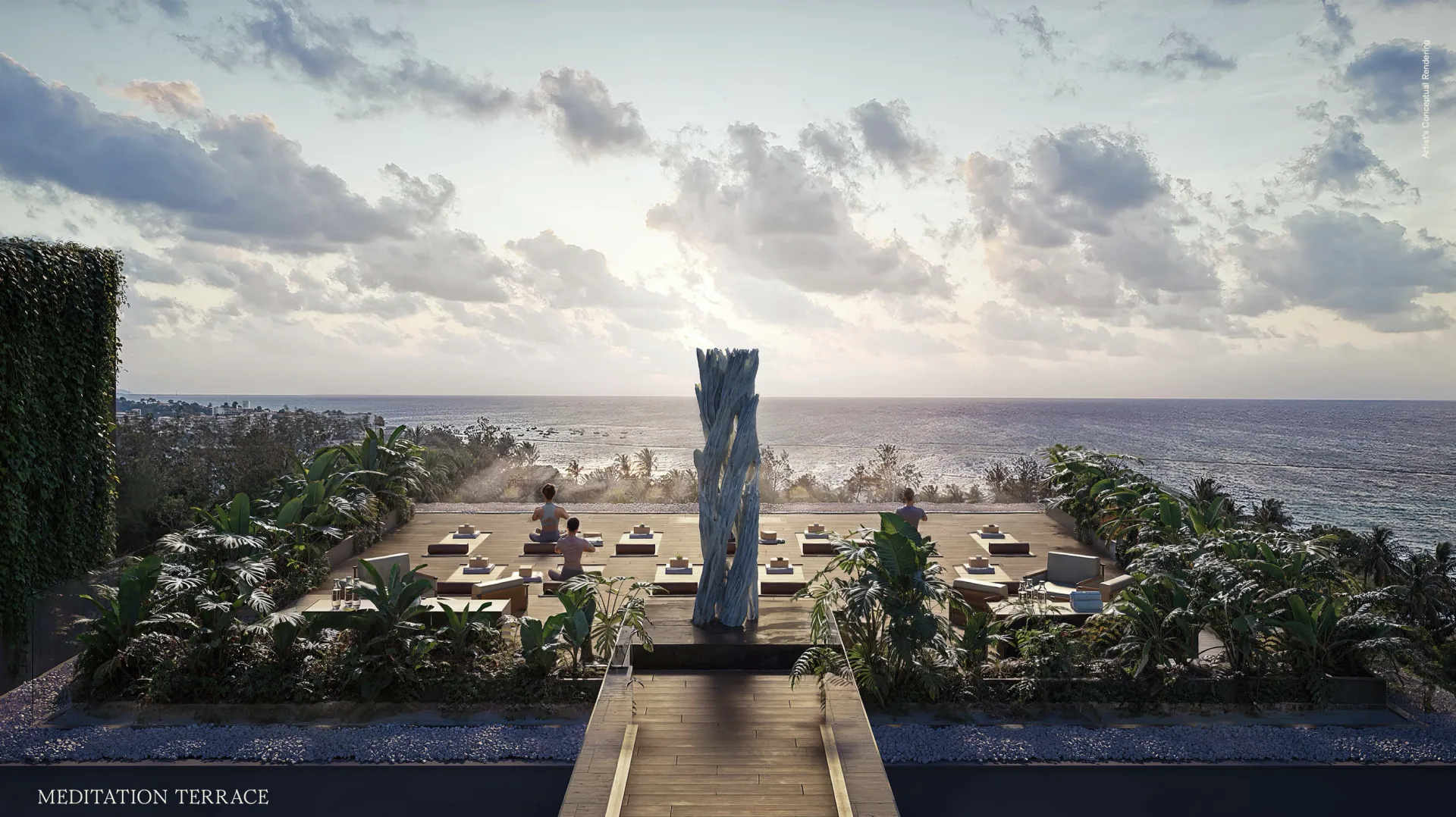 Viceroy Playa del Carmen — terraza de yoga y meditación en residencias de lujo
