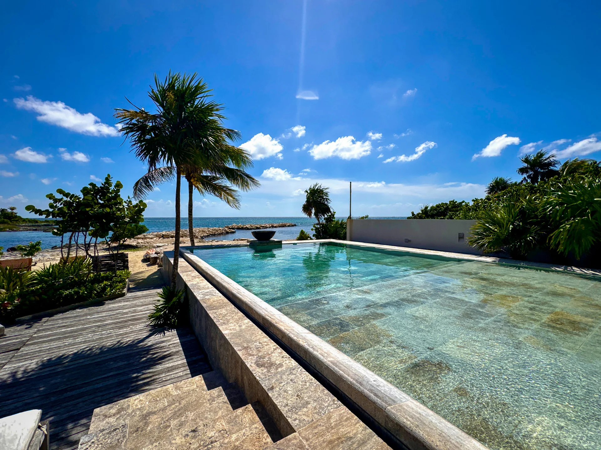 Villa Caleta — alberca infinity frente al mar puerto aventuras, Puerto Aventuras